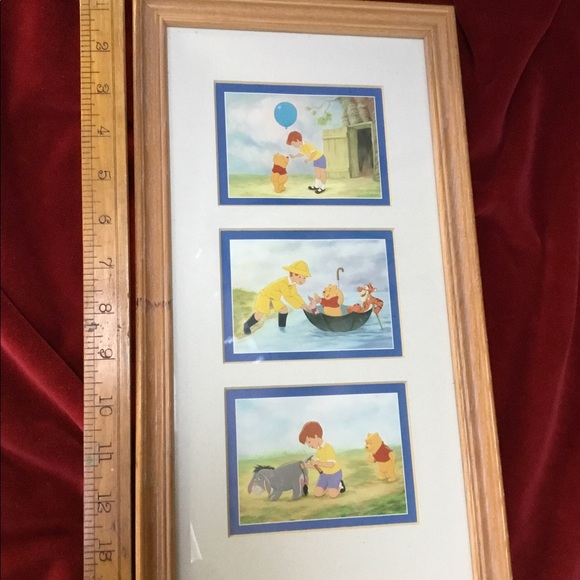 12”Plush Winnie the Pooh, and Disney framed pictures. Sold together as a group. - Picture 13 of 13
